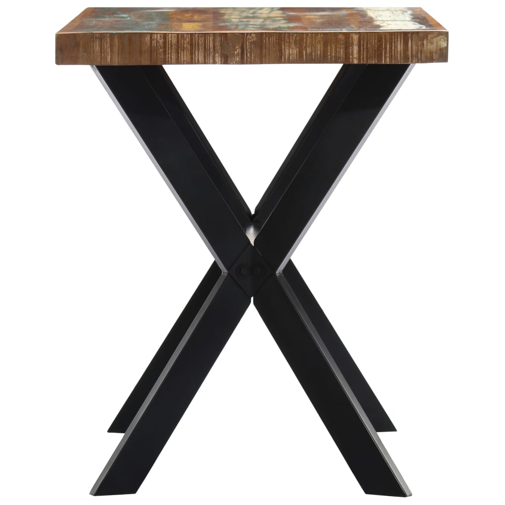 Mesa De Comedor De Madera Maciza Reciclada 120x60x75 Cm_1