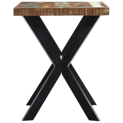 Mesa De Comedor De Madera Maciza Reciclada 120x60x75 Cm_1