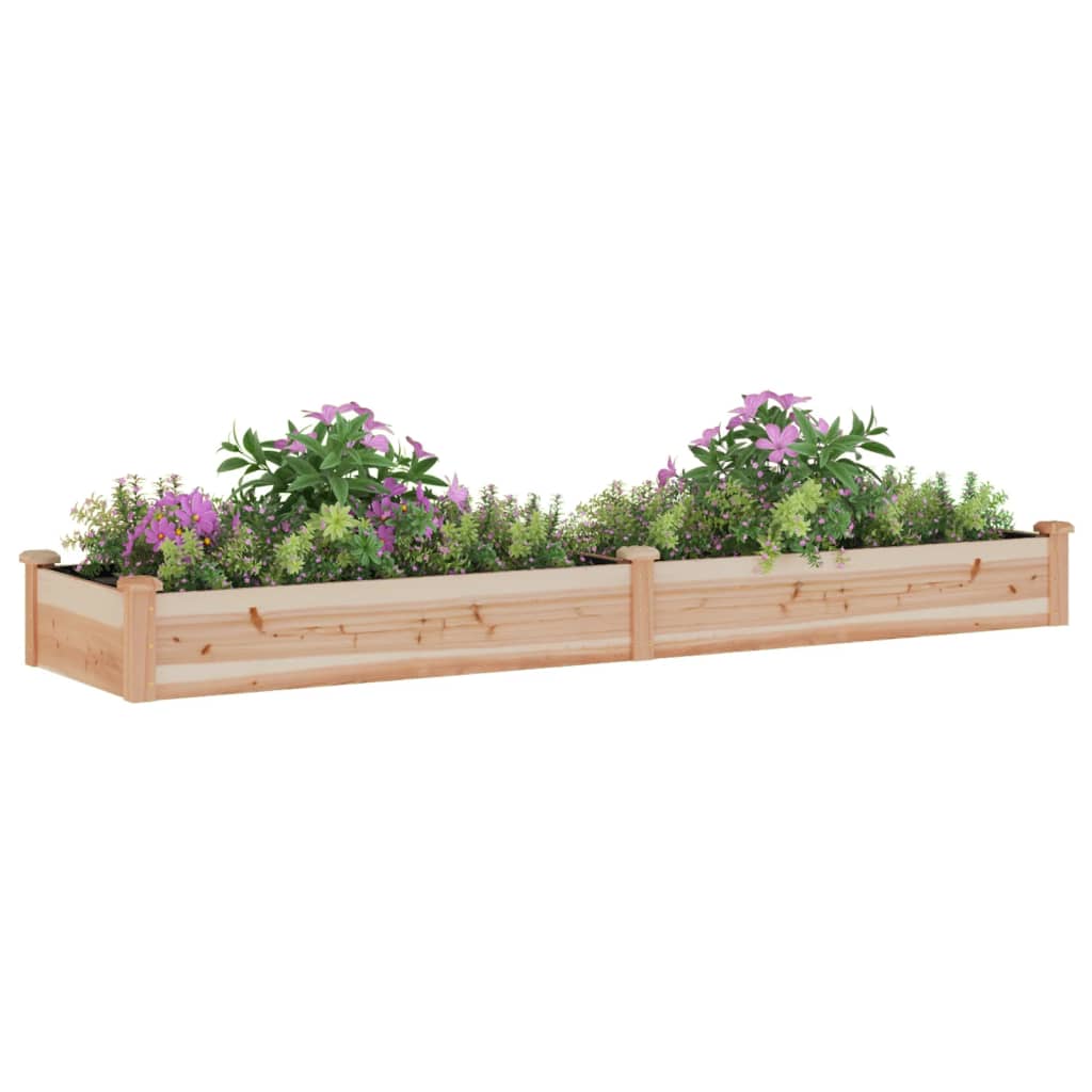 Jardinera Arriate Con Forro Madera Maciza Abeto 240x60x25 Cm_2