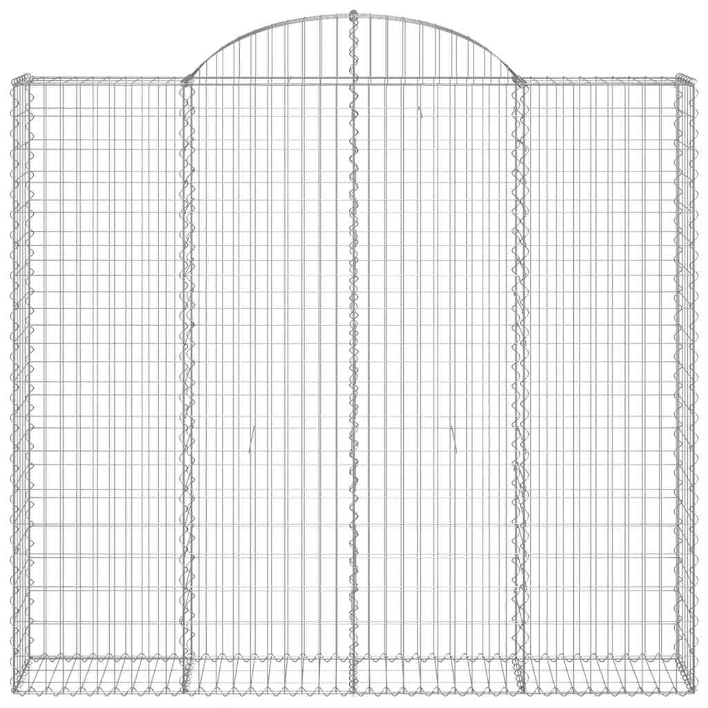 Cestas De Gaviones 9 Uds Forma De Arco Hierro 200x50x180/200 Cm_3