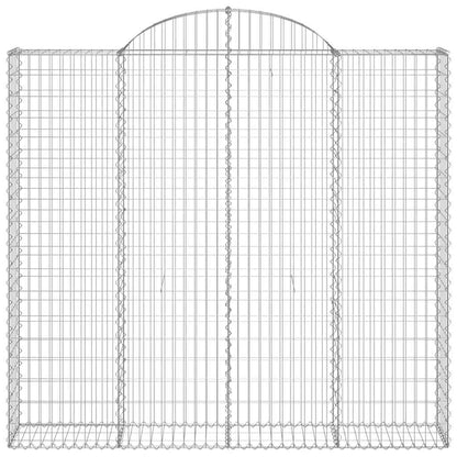 Cestas De Gaviones 9 Uds Forma De Arco Hierro 200x50x180/200 Cm_3