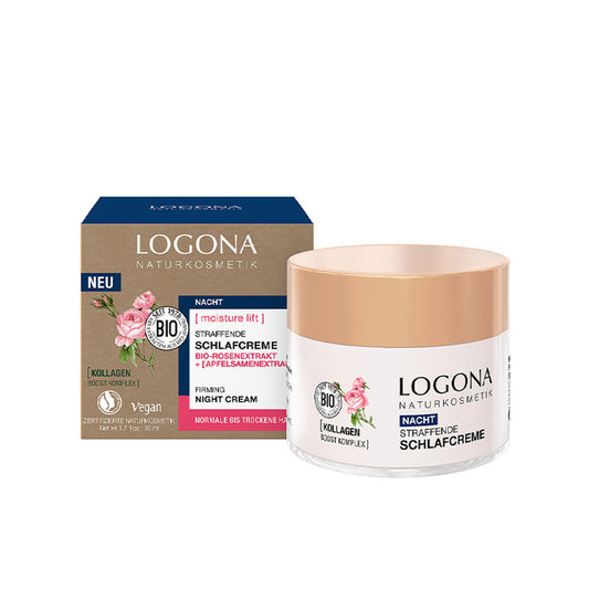 Creme de Noite Firmeza Orgânico de Rosa e Semente de Maçã Logona, 50ml