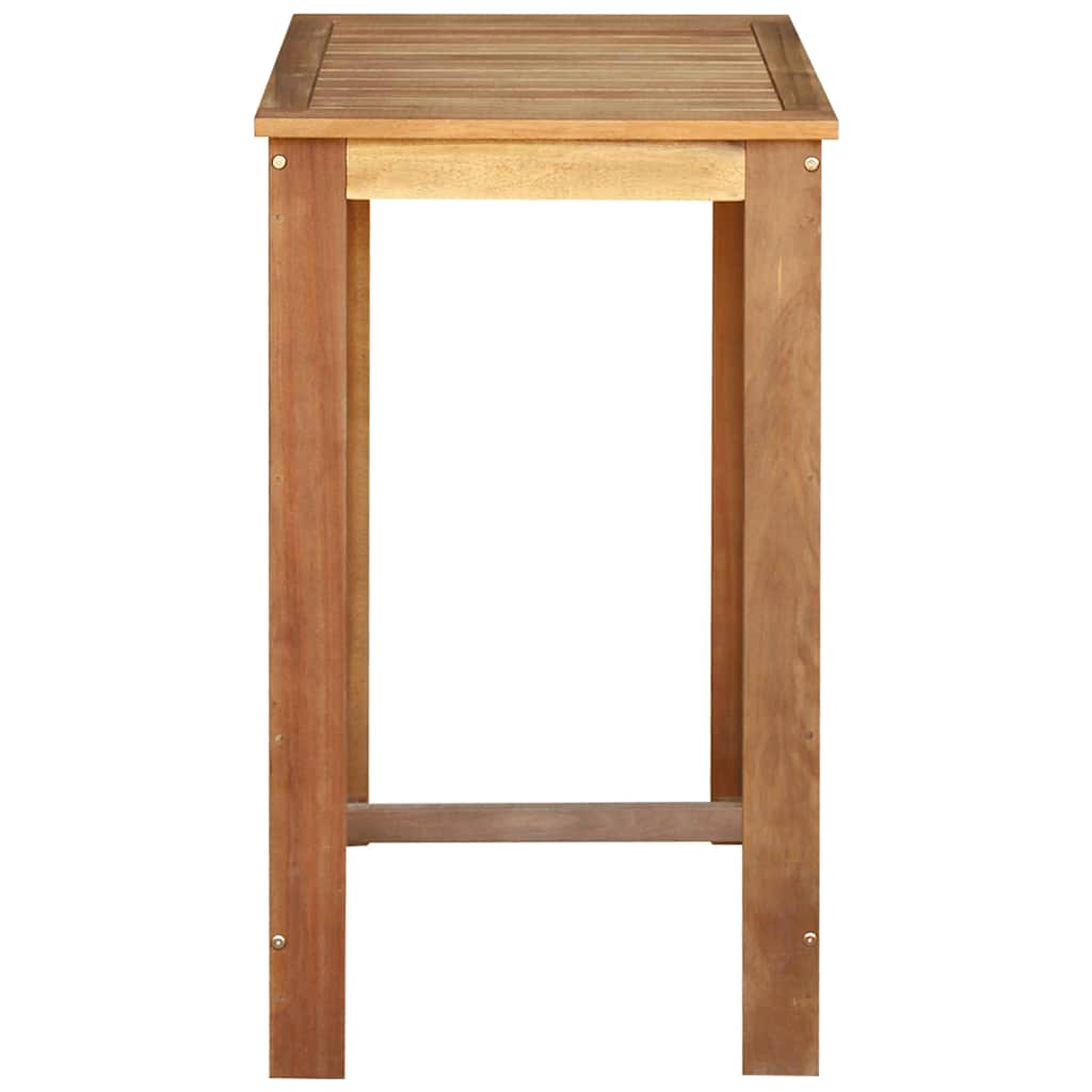 Mesa De Bar De Madera De Acacia Maciza 60x60x105 Cm_2