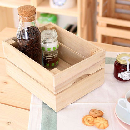 Caja De Madera Maciza Well Home Tono Natural 20x15x30 Cm_3