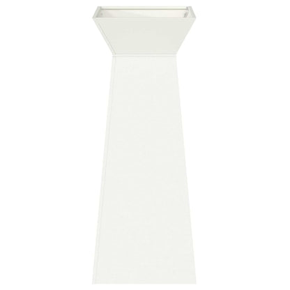 Maceta Pilar Blanco 40 X 40 X 100 Cm Acero Laminado En Frío_4