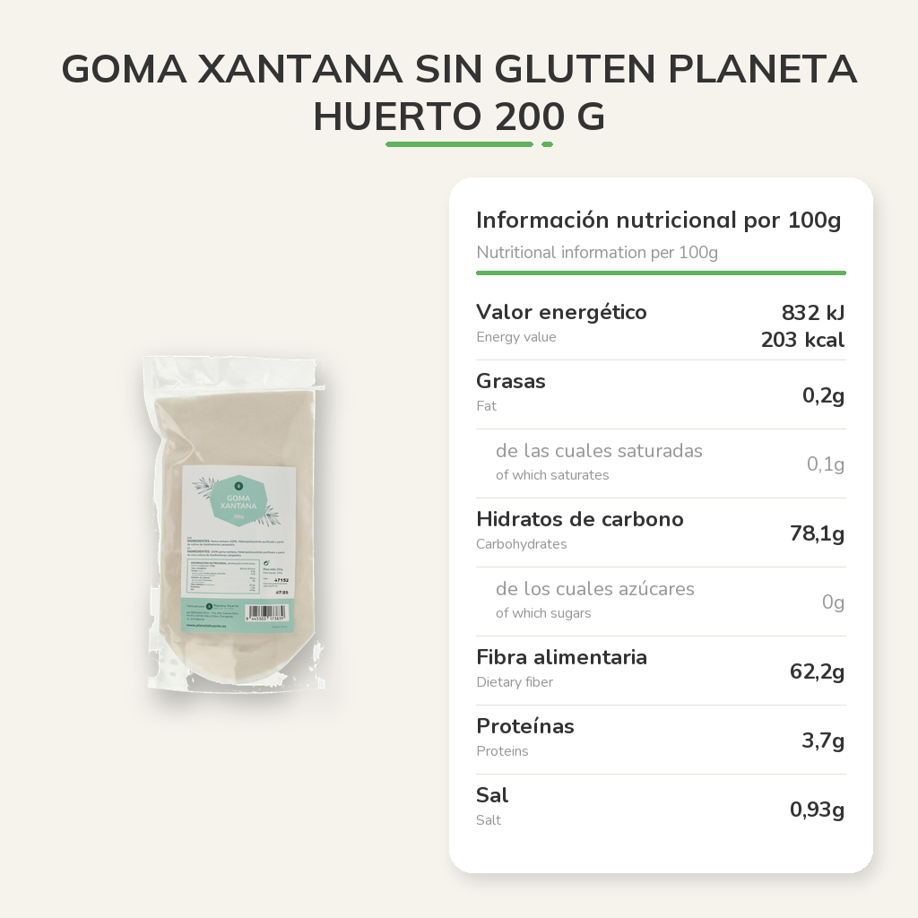 Información nutricional