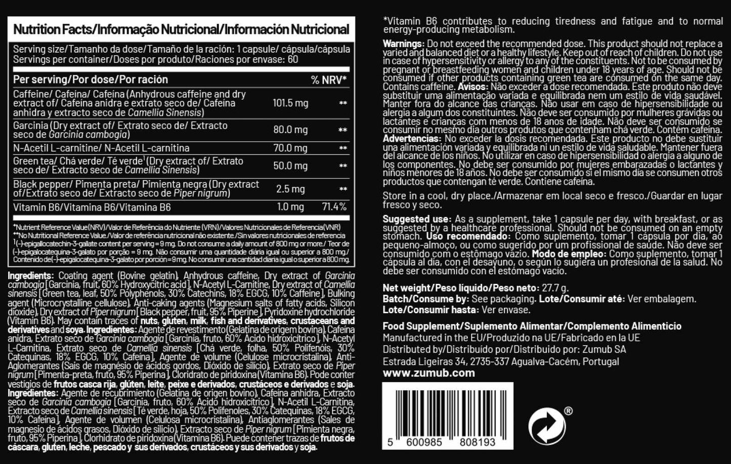 Zumub Fat Burner 60 Capsules_1