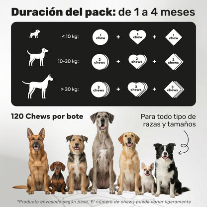 Pack Probiótico + Calmante + Aceite De Salmón Para Perros. Suplementos Mascotas. 360 Masticables. Natuva Pets_3