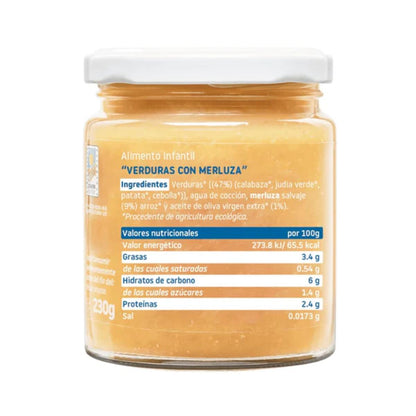 Smileat Pote Dourado Orgânico de Legumes com Pescada +6 meses 230g