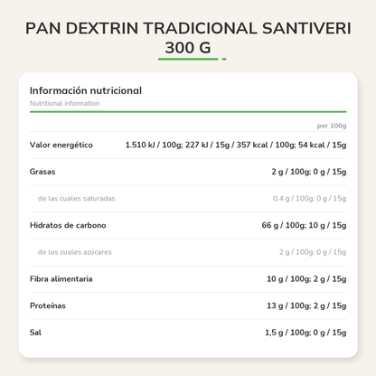 Información nutricional