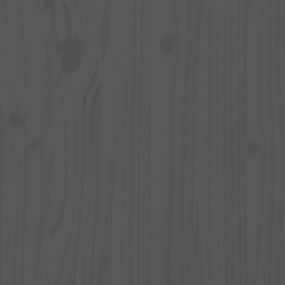 Armario Auxiliar De Madera Maciza De Pino Gris 100x40x54 Cm / Vetonek_2