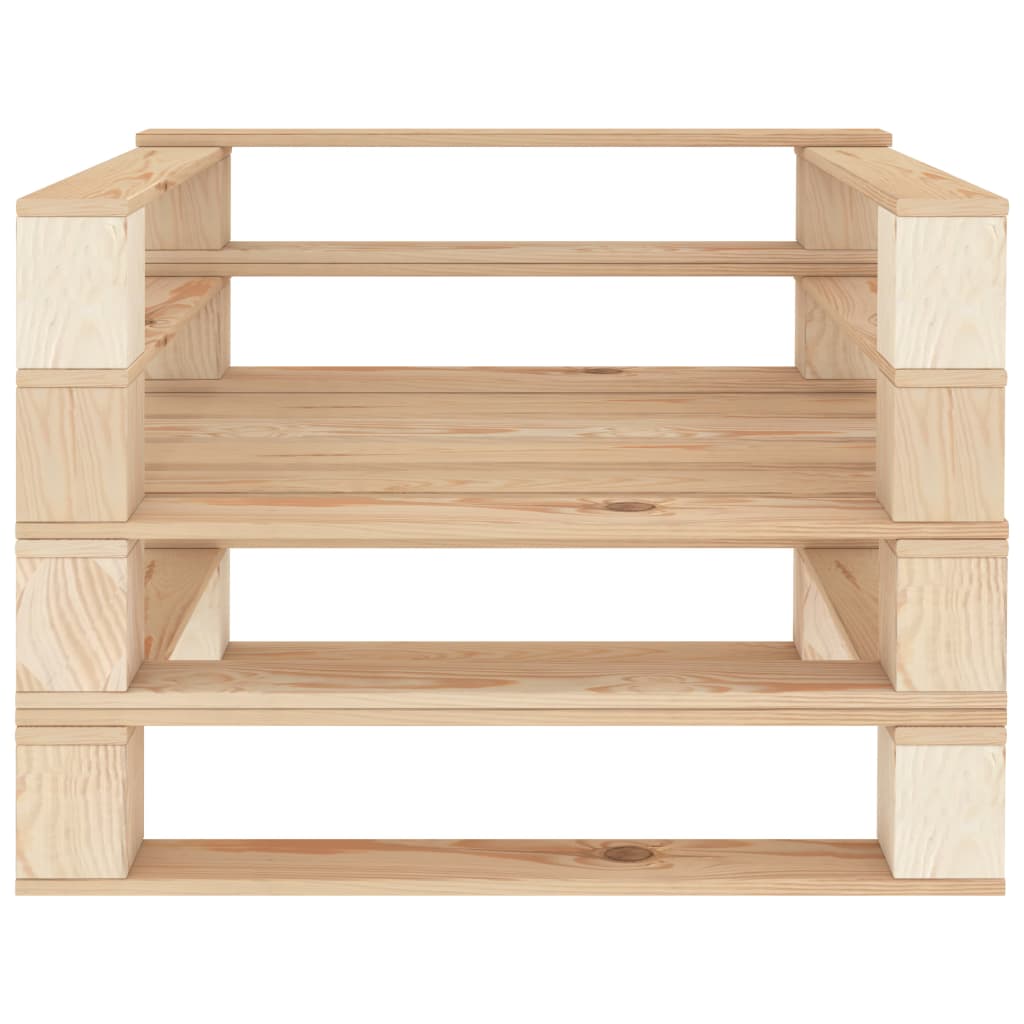 Vidaxl Juego De Muebles De Palets Para Jardín 5 Piezas De Madera_3