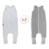 Saco De Dormir Con Pies Reversible T-s Jersey Algodón Melange Light-dark Grey