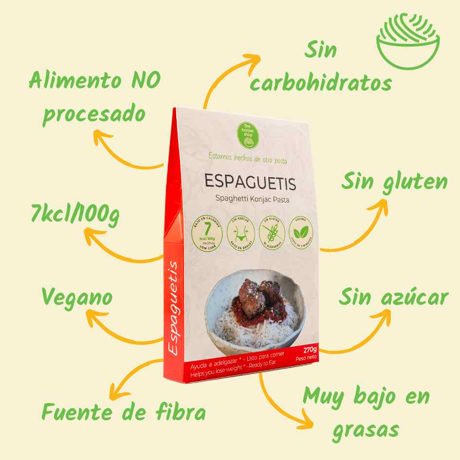 Esparguete Konjac The Konjac Shop 270g