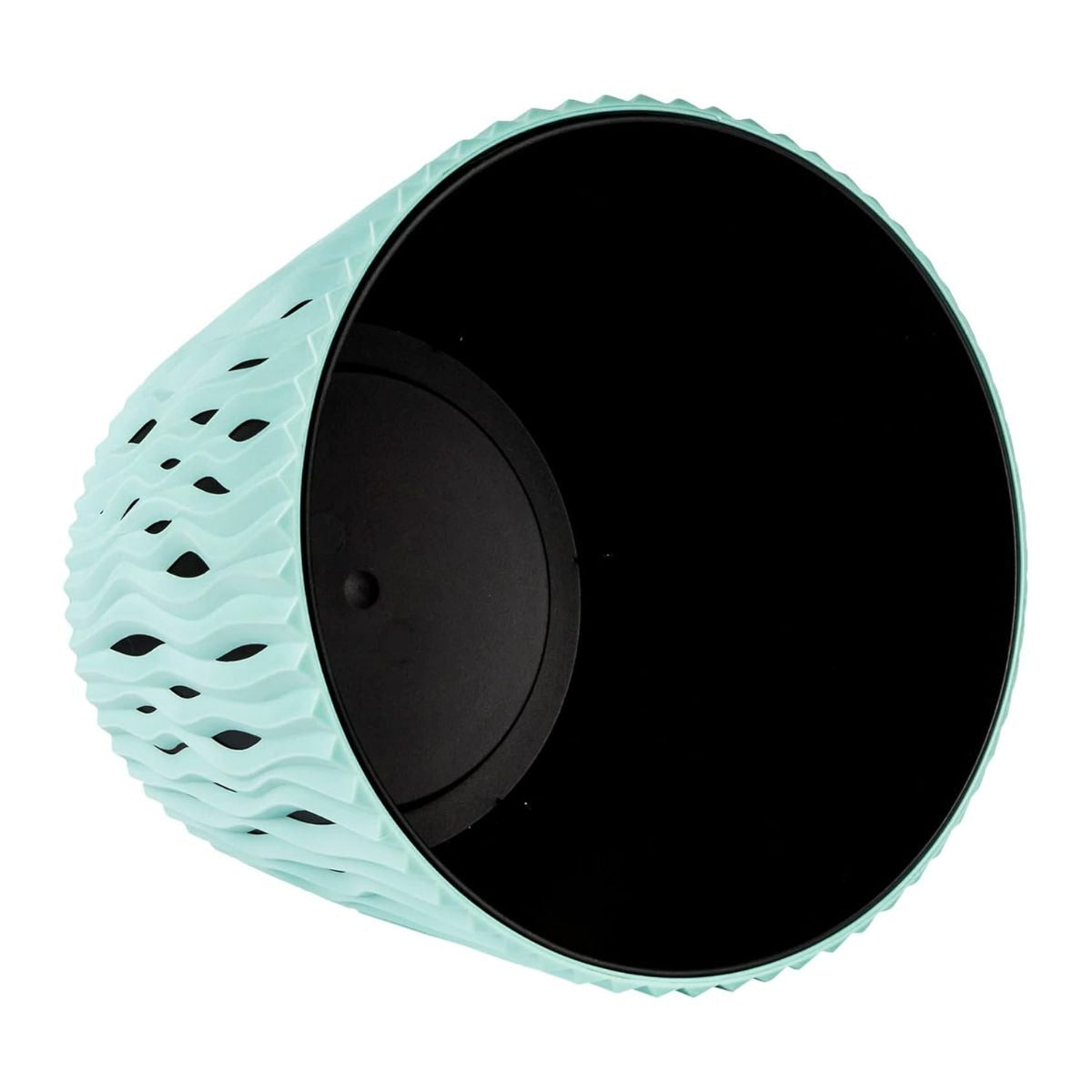 Vaso Duna com inserção turquesa D 19 x 17
