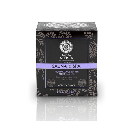 Sauna&amp;Spa Manteiga de massagem espessa anticelulítica Daurico Natura Sibérica 370 ml