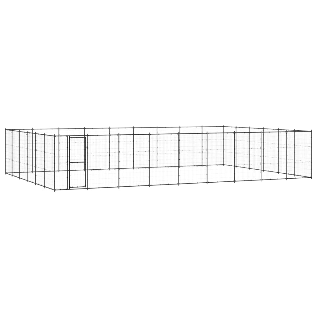 Vidaxl Perrera De Exterior De Acero 65,34 M²_0