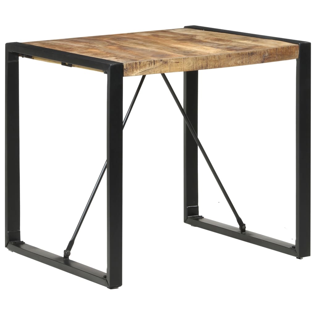 Mesa De Comedor Madera De Mango Rugosa 80x80x75 Cm_4