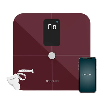 Cecotec Báscula De Baño Con App Surface Precision 10400 Smart Healthy Vision Garnet_0