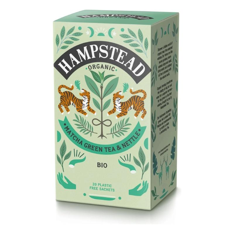 Chá matcha, verde e urtiga Hampstead 20 saquetas.