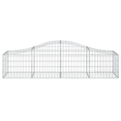 Cestas De Gaviones 25 Uds Forma De Arco Hierro 200x50x40/60 Cm_3