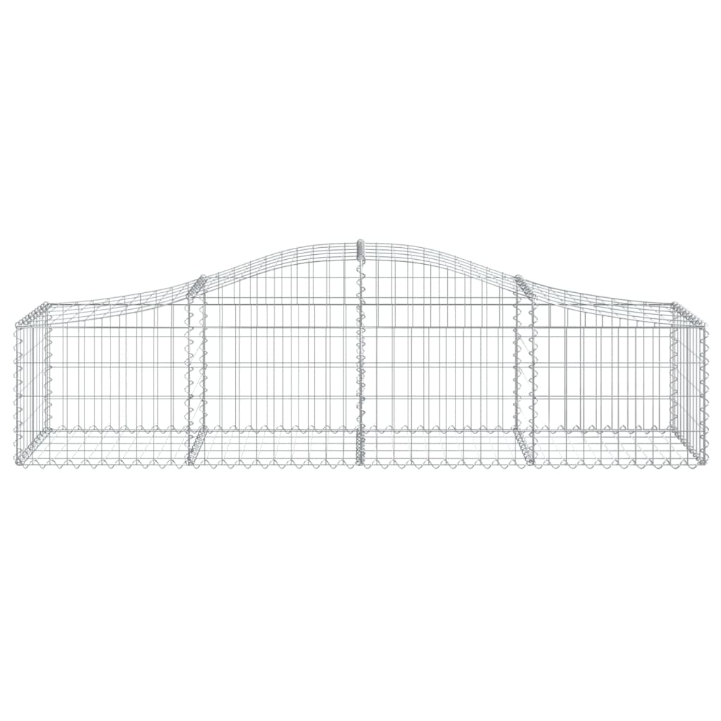 Cestas De Gaviones 50 Uds Forma De Arco Hierro 200x50x40/60 Cm_3