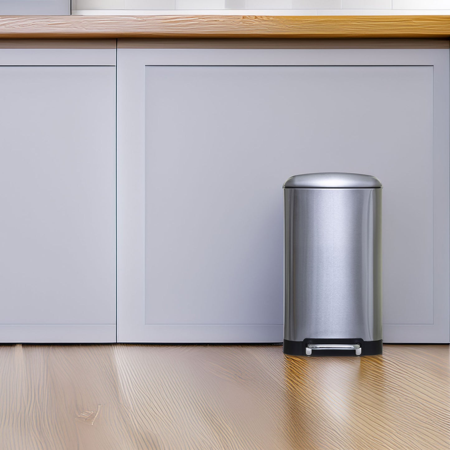 Wellhome Papelera Con Pedal De Metal 30l_2