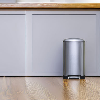 Wellhome Papelera Con Pedal De Metal 30l_2