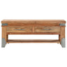 Mesa de centro em madeira de acácia maciça 110x52x45 Cm