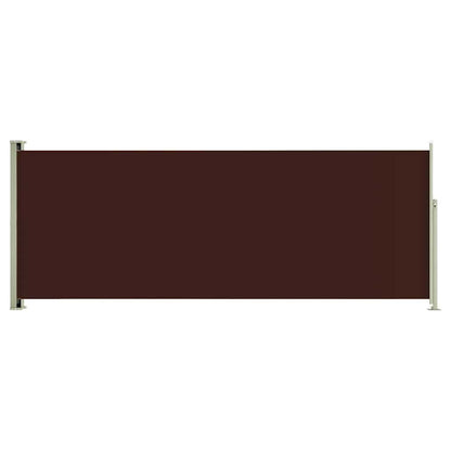 Vidaxl Toldo Lateral Retráctil De Jardín Marrón 117x300 Cm_0