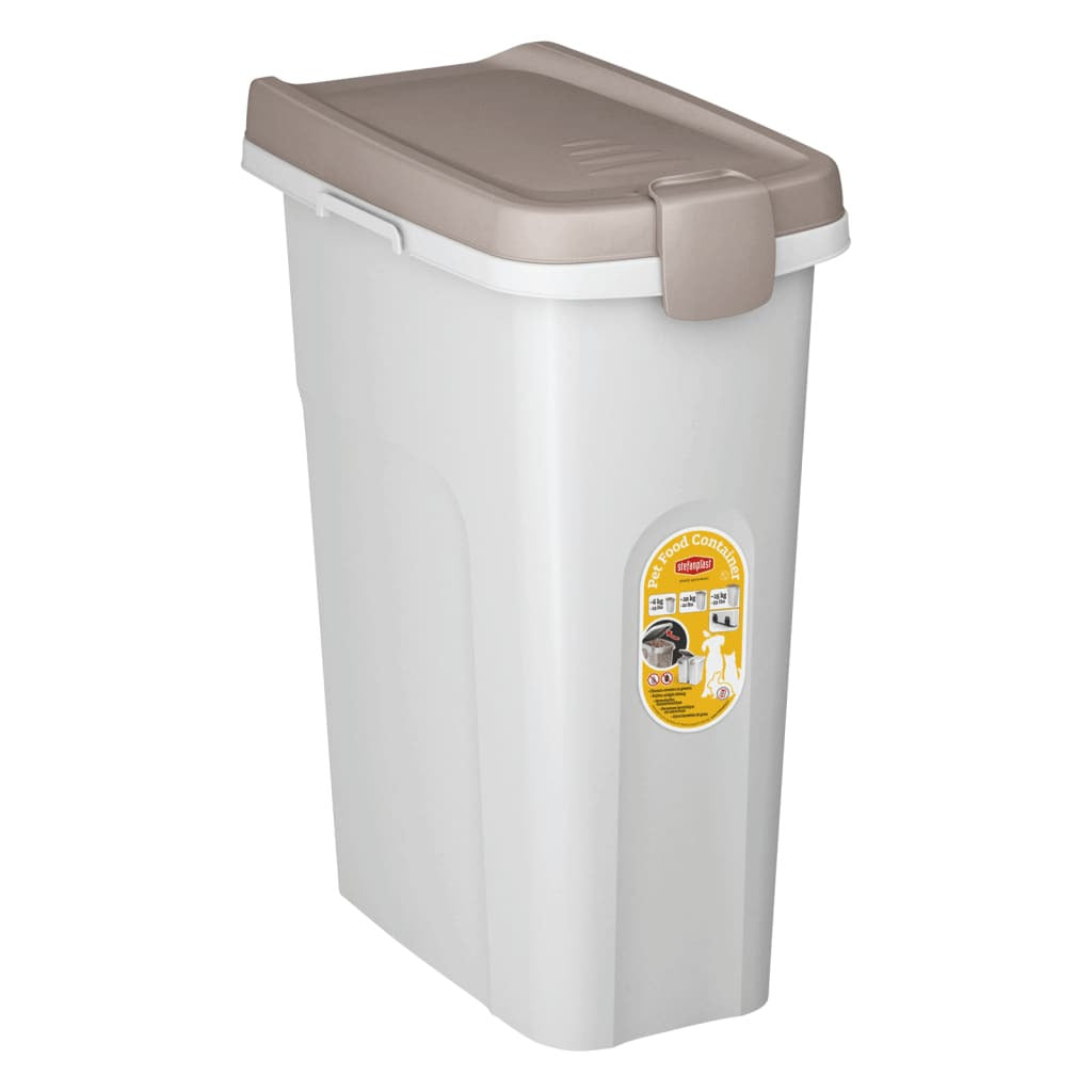 Kerbl Contenedor De Pienso De Mascotas Blanco Y Marrón 25l 39x24x51 Cm_4