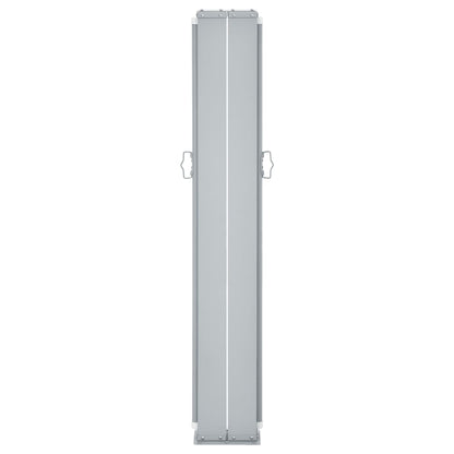 Toldo Lateral Doble Y Retráctil De Jardín Gris 170x600 Cm_4