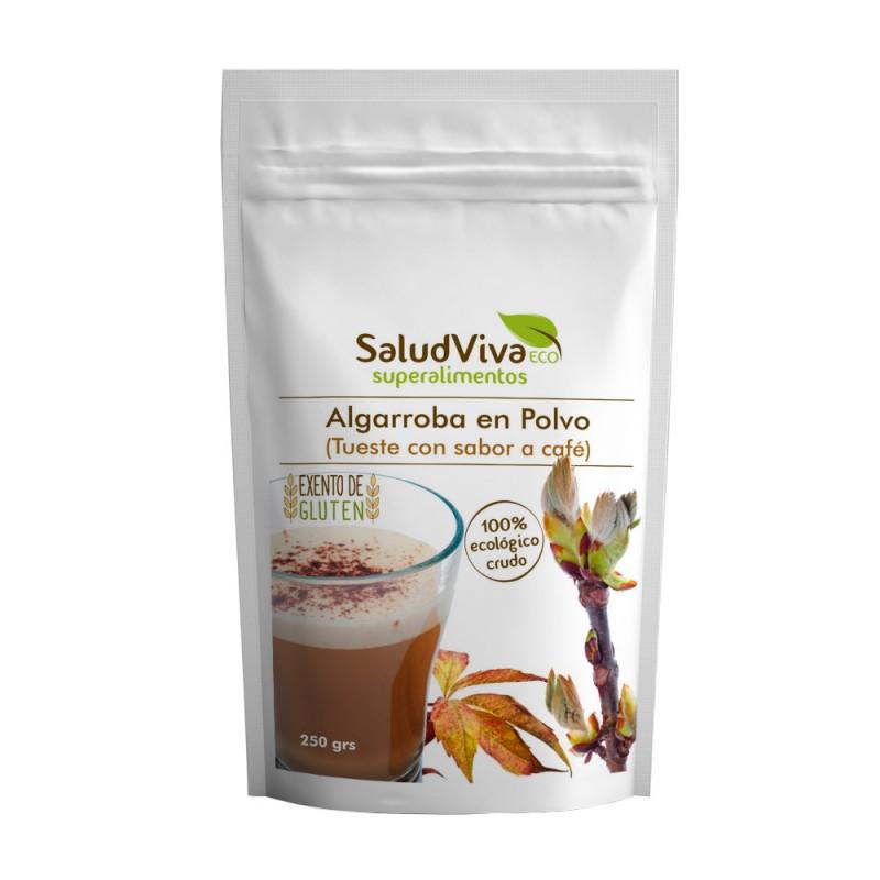 Cacau biológico de alfarroba torrada com sabor a café Saúde Viva 250 g