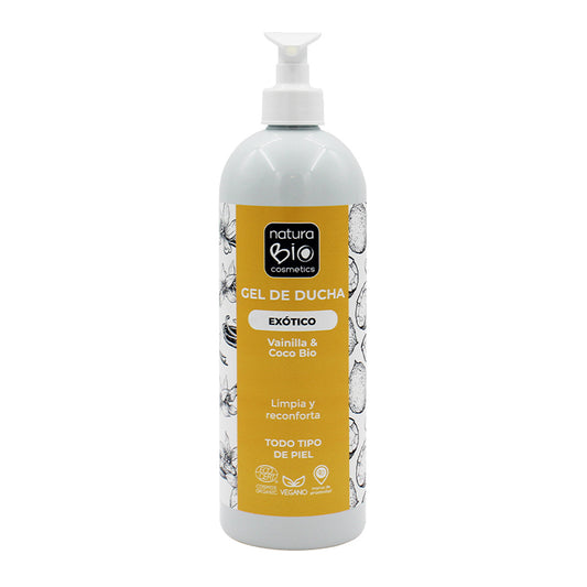 Gel de banho aromático relaxante de baunilha e coco NaturaBio 740ml