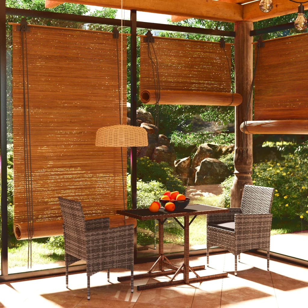 Vidaxl Juego De Comedor Para Jardín 3 Piezas Gris_1