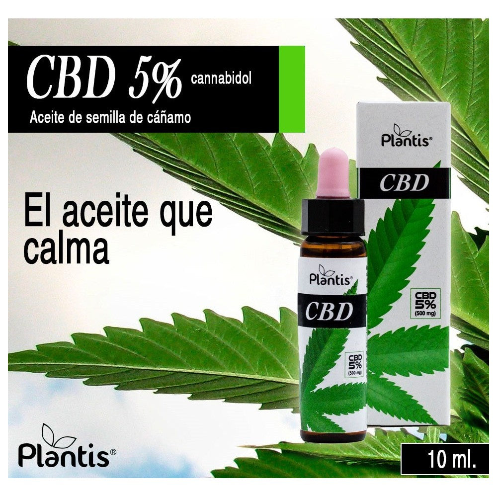 CBD gotas Cannabidiol Plantis 500 mg 10 ml