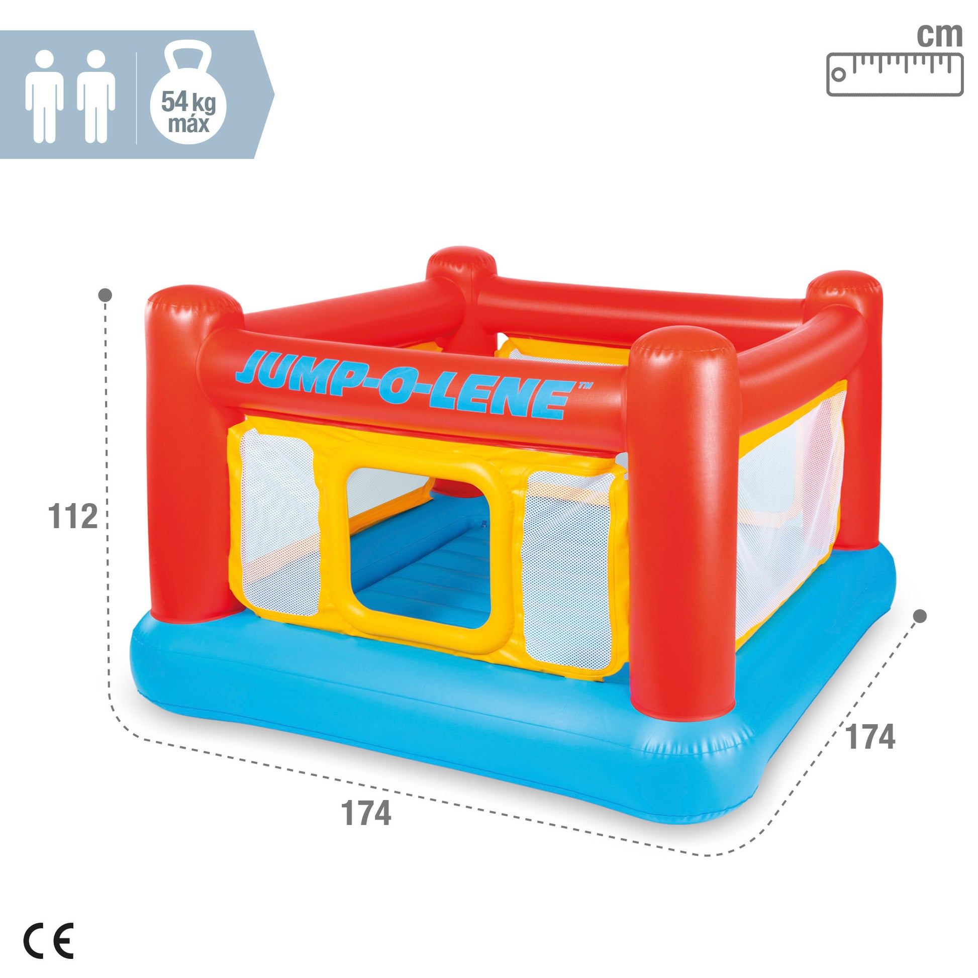 Saltador Hinchable Intex Jump-o-lene 174x112 Cm_3