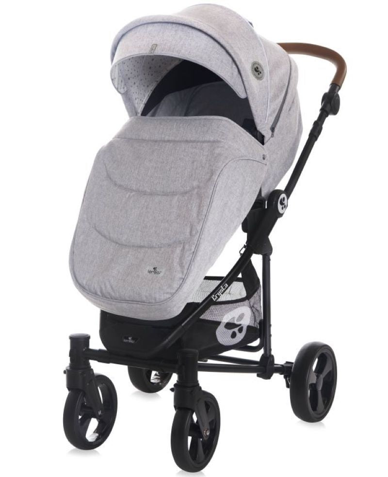 Carrito De Bebé Trio Con Capazo Duro Crysta Hasta 22 Kg Opaline Grey_3