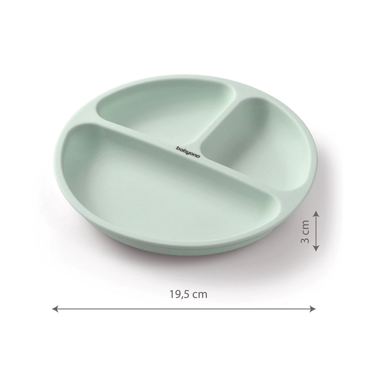 Plato De Silicona Con Compartimentos Y Ventosa Mint_4