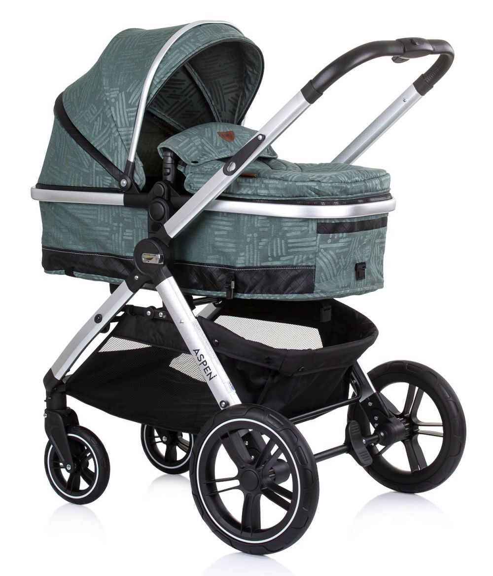 Carrito De Bebé Trío Convertible Aspen Hasta 22 Kg Aloe_1