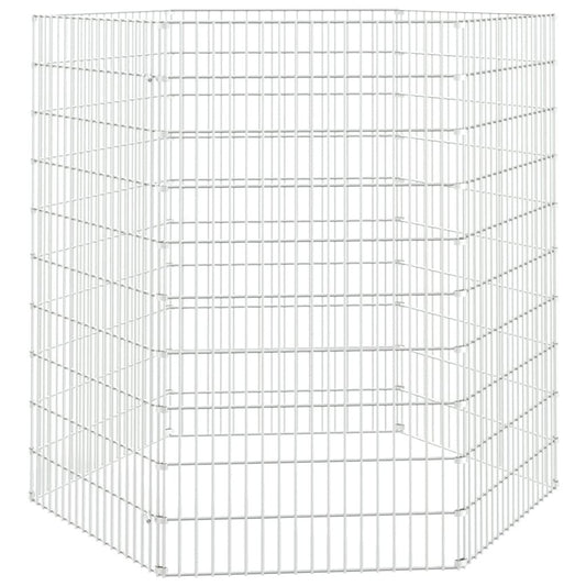 Vidaxl Recinto Animales Corral 6 Paneles Hierro Galvanizado 54x100 Cm_0