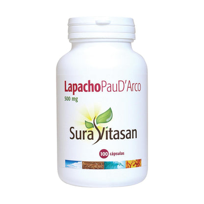 Lapacho Pau D'arco 500mg 100 Cápsulas Sura Vitasan
