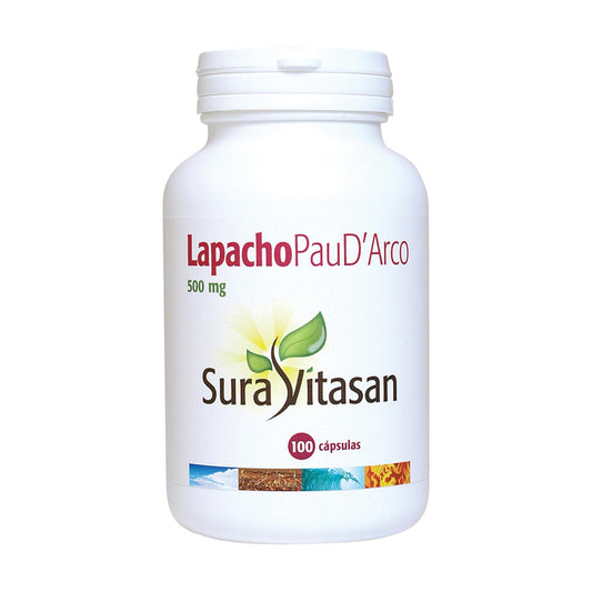 Lapacho Pau D'arco 500mg 100 Cápsulas Sura Vitasan