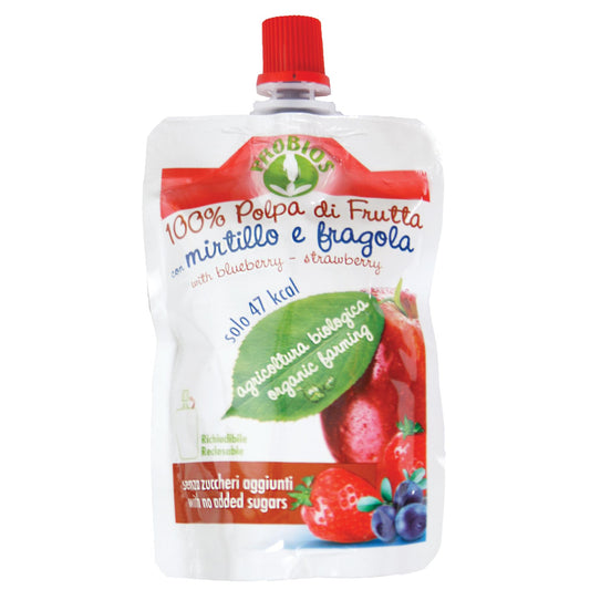 Doypack Maçã Mirtilo Morango BIO Probios, 100 g