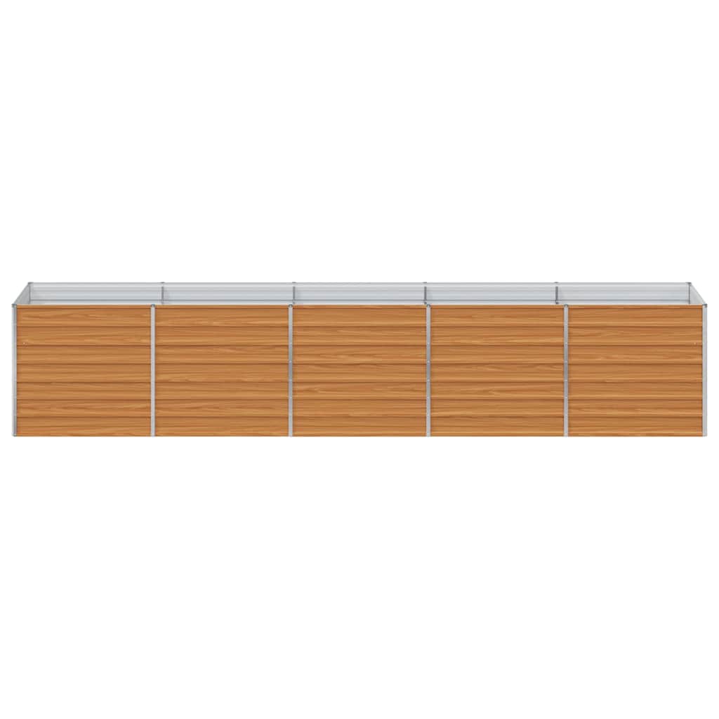 Arriate Elevado Marrón Claro 400 X 80 X 77 Cm Acero Galvanizado_4
