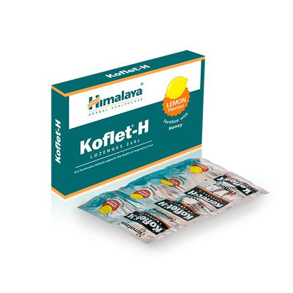 Pastilhas de gengibre para garganta Himalaya Koflet, 12 unidades