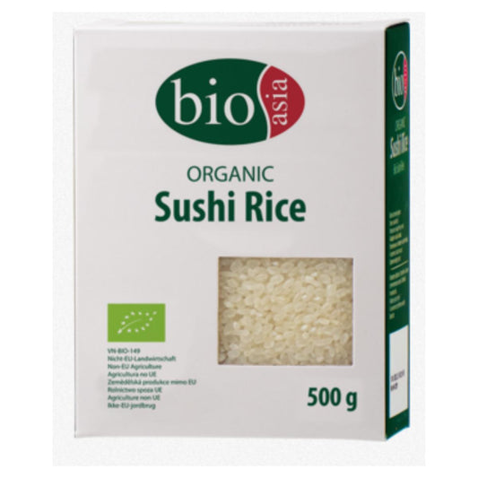 Arroz para Sushi de Grão Redondo Biológico Bioasia 500g