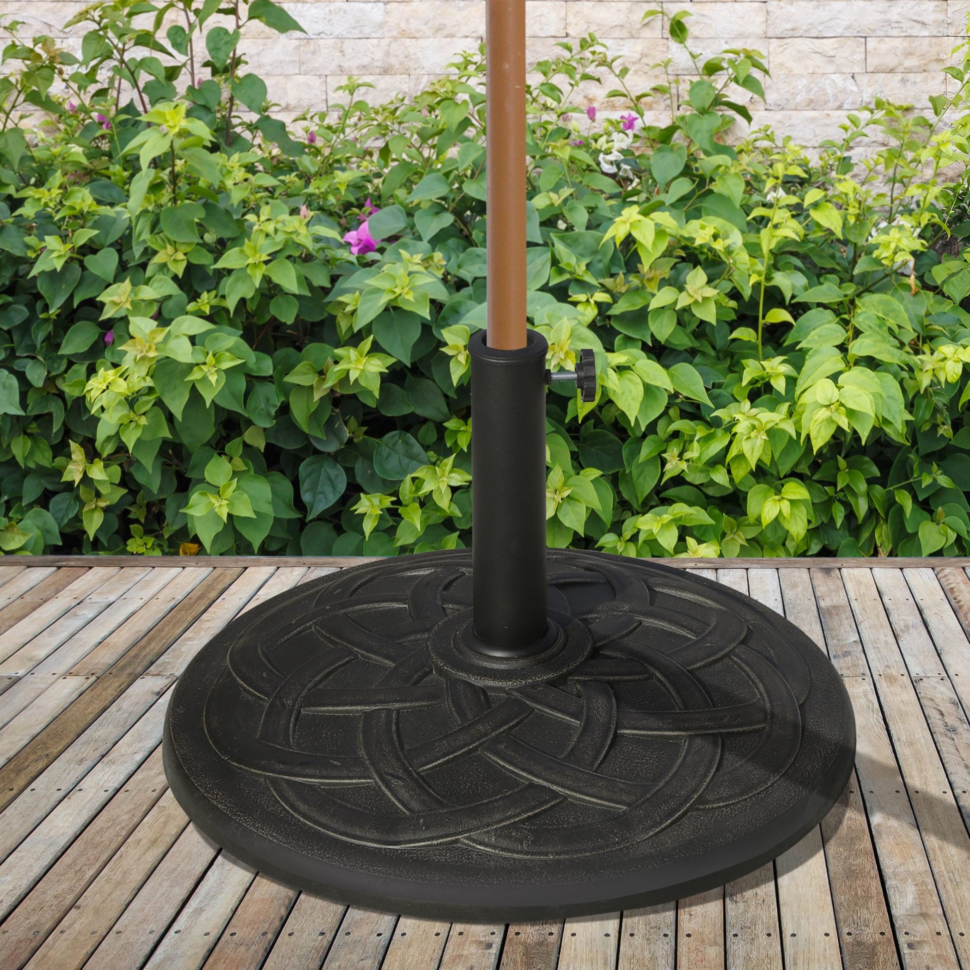 Outsunny Base Para Sombrilla Jardín Peso 19 Kg Para Mástil De 38/48mm Ø54,5x34cm_1