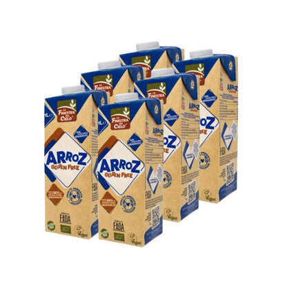 Pack de 6 Bebidas de Arroz Sem Glúten La Finestra Sul Cielo 1 L