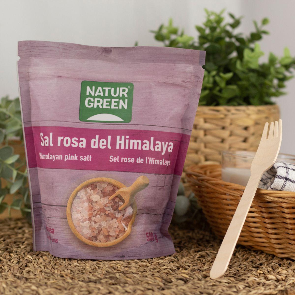 Sal rosa grosso do Himalaia Naturgreen 500 g